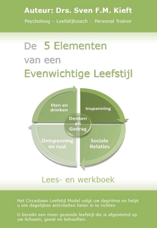 Cover van het boek 'De 5 elementen van een evenwichtige leefstijl'