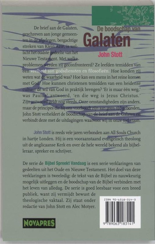 De Bijbel spreekt vandaag  -   De boodschap van Galaten