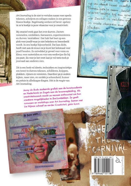 Boek met een collage op de voorkant met de tekst 'When the Carnival'.