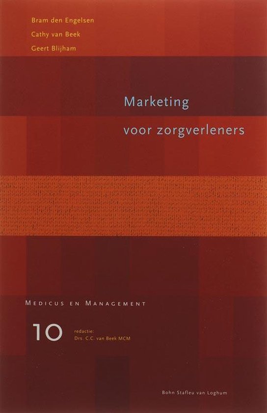 Cover van het boek 'Marketing voor zorgverleners / druk 1'