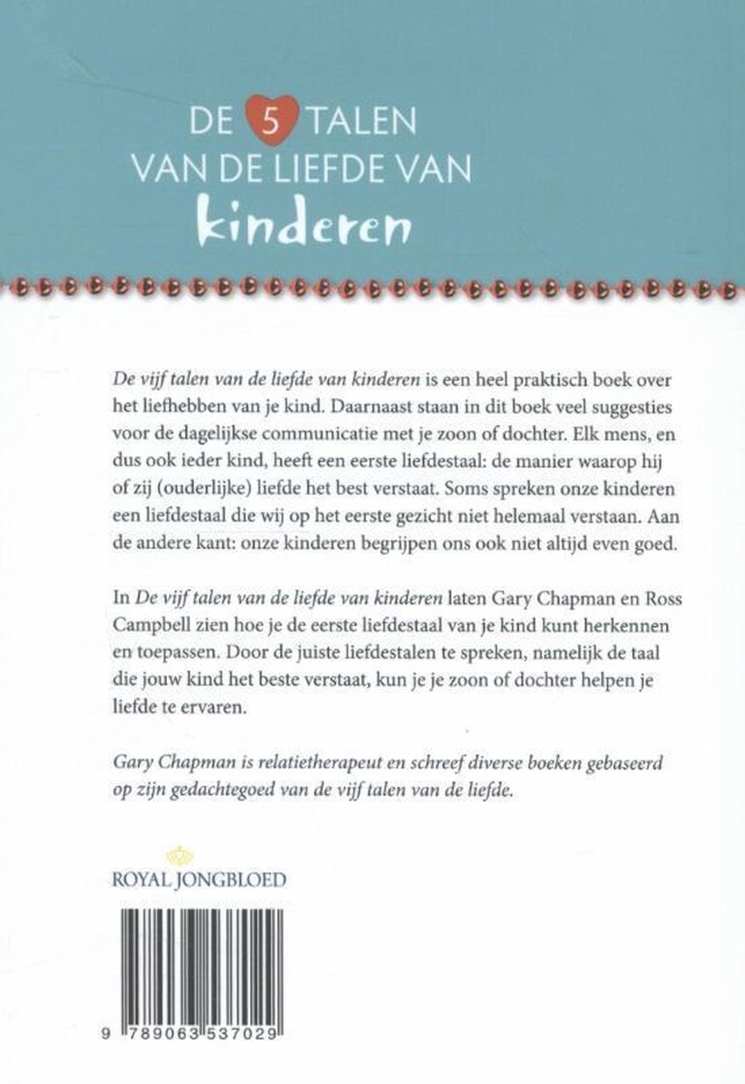 De 5 talen van de liefde van kinderen, Ross Campbell 9789063537029 Boeken bol