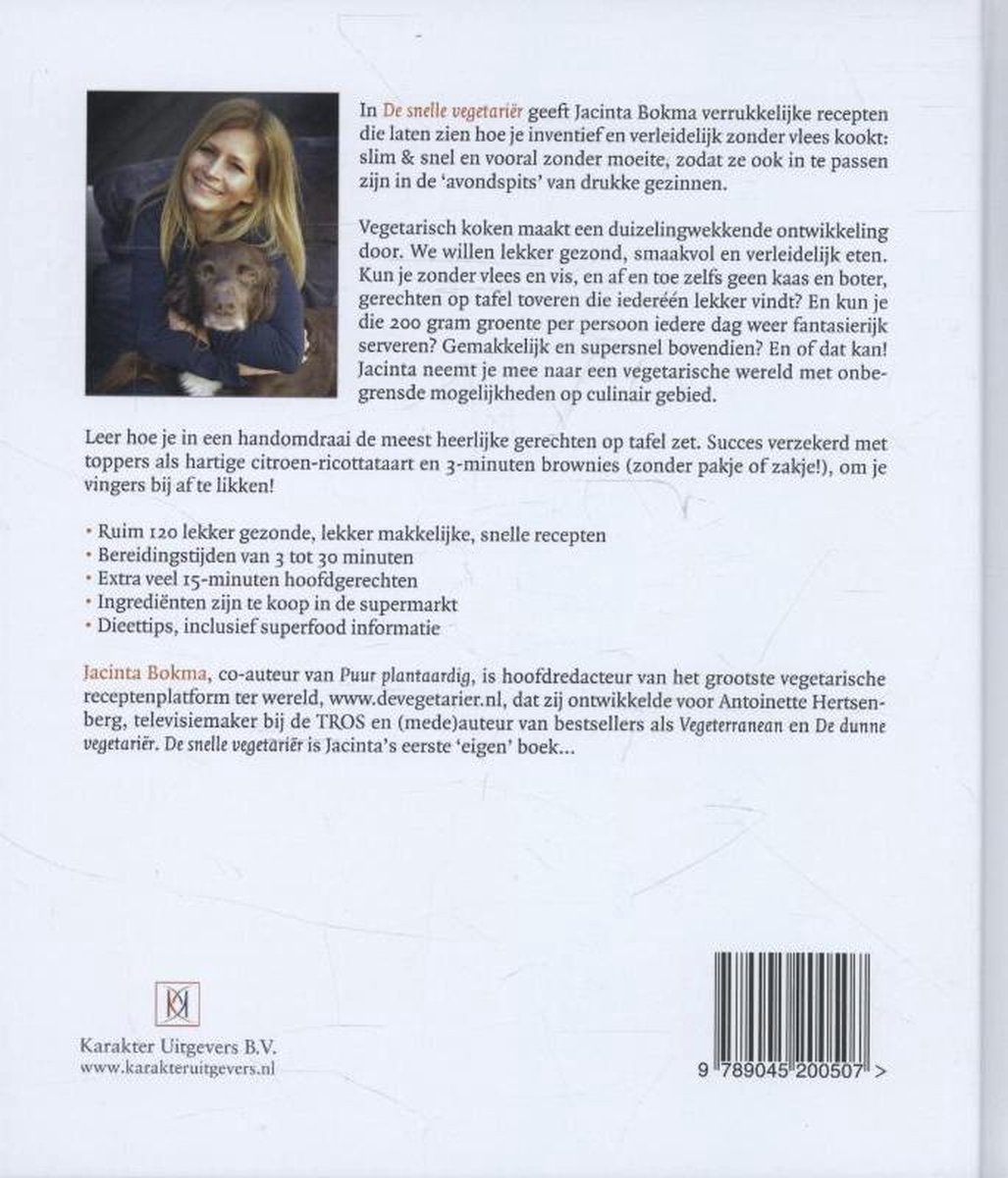 De snelle vegetarier - back cover