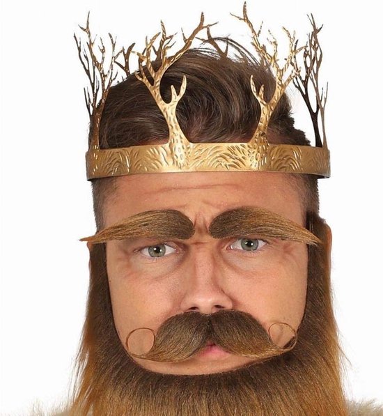FIESTAS GUIRCA, S.L. - Goudkleurige middeleeuwse koning kroon voor volwassen -... bol.com