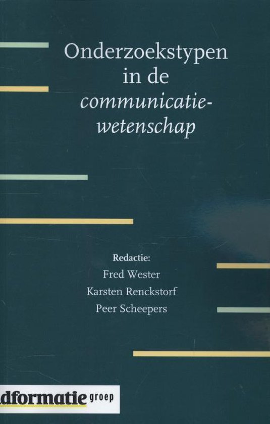 Cover van het boek 'Onderzoekstypen in de communicatiewetenschap / druk Heruitgave'