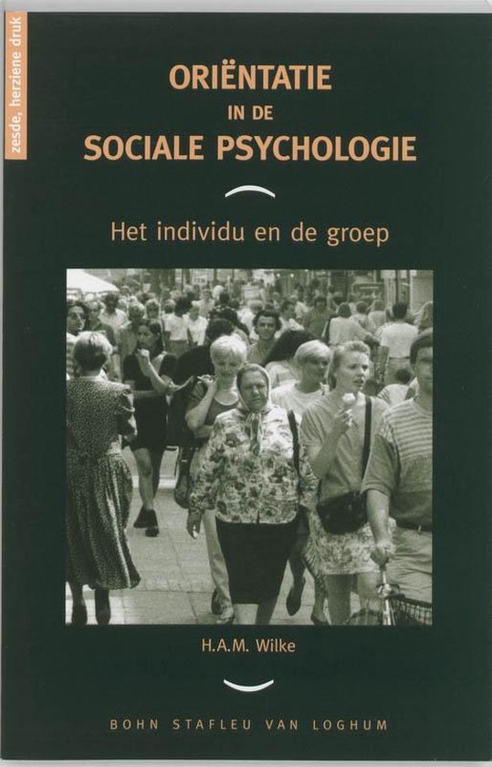 Cover van het boek 'Orientatie in de sociale psychologie / druk 6' van H.A.M. Wilke