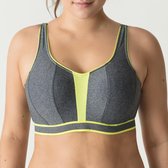 PrimaDonna Sport The Sweater Voorgevormde Sportbh  - Cosmic Grey - Maat 75G