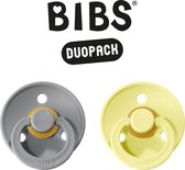 BIBS Fopspeen - Maat 2 (6-18 maanden) DUOPACK - Cloud & Sunshine - BIBS tutjes - BIBS sucettes