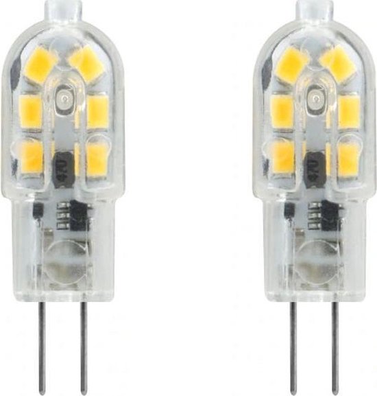 2 stuk G4 3W 220V 12 Bulb Transparent Koud witte LED Lamp ​capsule | bol.com