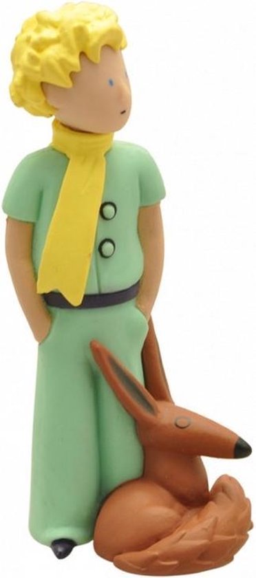 Plastoy - Le Petit Prince et le renard - figurine - 7 cm de haut | bol
