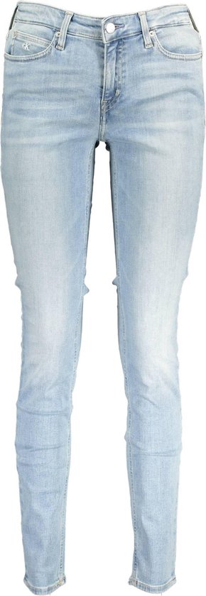 Calvin Klein Jeans J20J211006 Blauw - Textiel Skinny Jeans Dames € 60,50