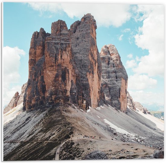 Forex - Three Peaks Nature Park - Italy - 50x50cm Foto op Forex