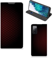 Telefoonhoesje met foto Geschikt voor Samsung Galaxy S20 FE Smart Cover Geruit Rood