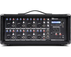 Power Dynamics PDM-C805A 8-Kanaals Mixer met Versterker en Bluetooth