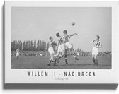Walljar - Willem II - NAC Breda '50 - Muurdecoratie - Canvas schilderij