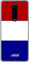 OnePlus 8 Pro Hoesje Transparant TPU Case - Nederlandse vlag #ffffff