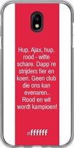Samsung Galaxy J7 (2017) Hoesje Transparant TPU Case - AFC Ajax Clublied #ffffff