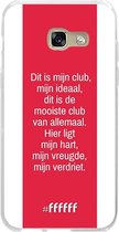 Samsung Galaxy A3 (2017) Hoesje Transparant TPU Case - AFC Ajax Dit Is Mijn Club #ffffff