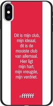 iPhone Xs Max Hoesje TPU Case - AFC Ajax Dit Is Mijn Club #ffffff