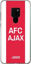 Huawei Mate 20 Hoesje Transparant TPU Case - AFC Ajax - met opdruk #ffffff