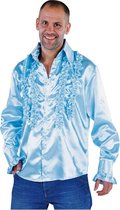 Magic By Freddy Verkleedblouse Rouches Heren Polyester Wit Mt L