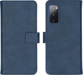 iMoshion Hoesje Geschikt voor Samsung Galaxy S20 FE Hoesje Met Pasjeshouder - iMoshion Luxe Bookcase - Donkerblauw