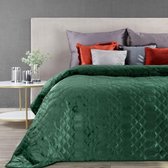 Luxe bed_deken_Brulo_Polyester_sprei_220x240 cm_Gewicht-180+70+100 GSM__donker groen