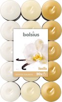 Bougies Bougies parfumées Bolsius Photophore Vanille Brun / Blanc 30 Pièces