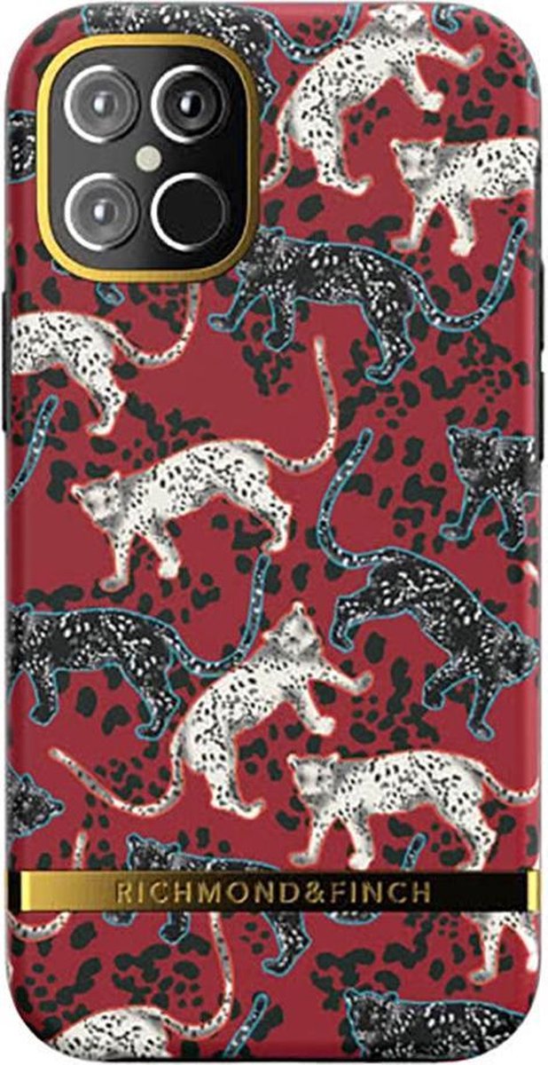 Richmond & Finch Samba Red Leopard luipaarden hoesje voor iPhone 12 mini - rood