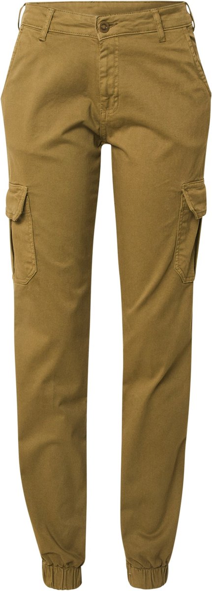 Urban Classics High Waist Cargobroek Taille 28 inch Groen