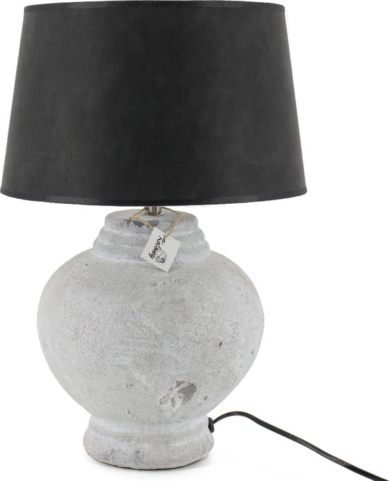 Lampenvoet beton - stenen aardewerk tafellamp exclusief lampenkap -  betonlook | bol.com