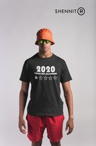 Grappige shirt 2020 Would Not Recommend | Humor Dad Jokes T-Shirt | Cadeau voor Hem | Vaderdag cadeau | Nieuwjaar Thema Zwart Maat M