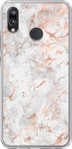 Huawei P20 Lite (2018) Hoesje Transparant TPU Case - Peachy Marble #ffffff