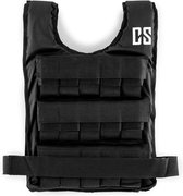 CAPITAL SPORTS Monstervest gewichtsvest - weight vest - metalen gewichten - zachte pads rondom voor een groot draagcomfort - zwart