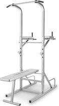 Spiris Multifunctionele Powertower Krachtsporttoren - Tot 120 Kg - Wit