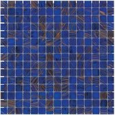 1,04m² - Mozaiek Tegels - Amsterdam Vierkant Midden Blauw 2x2