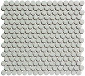 0,93m² -Mozaiek Coins Venice Licht grijs met rand