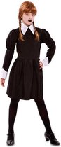Witbaard Verkleedjurk Schoolmeisje Polyester Zwart Mt 140-152