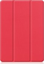 Shop4 - iPad 10.2 (2020) Hoes - Smart Book Case met Pencilhouder Rood