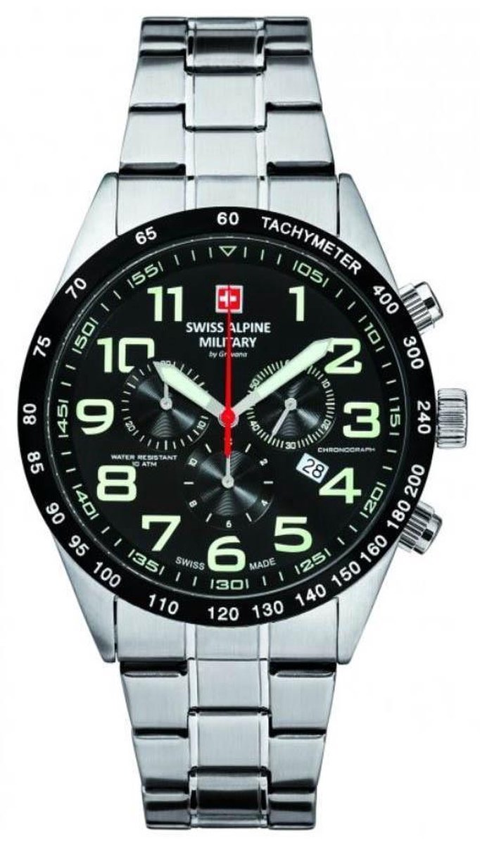 Swiss Alpine Military 7047.9137 heren horloge 46 mm