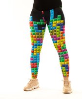 Tetris Legging van Festivalleggings - Maat L/XL - Comfortabel - Ademend - Zachte Stof