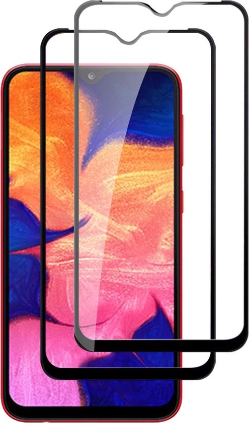 Volledige dekking Screenprotector Glas - Tempered Glass Screen Protector Geschikt voor: Samsung Galaxy A20E - 2x