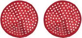 Rhinestone tepelplakkers (rood)