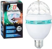 5x Disco lampen/lichten E27 fitting 360 graden roterend- Disco bol voor fitting - 2,5 Watt - Ledlampen