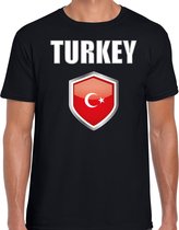 Turkije landen t-shirt zwart heren - Turkse landen shirt / kleding - EK / WK / Olympische spelen Turkiye outfit S