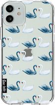 Casetastic Apple iPhone 12 / iPhone 12 Pro Hoesje - Softcover Hoesje met Design - Swan Party Print