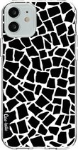 Casetastic Apple iPhone 12 / iPhone 12 Pro Hoesje - Softcover Hoesje met Design - British Mosaic Black Print