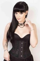 Attitude Holland Underbust korset -M- Renard Kant, waist trainer Zwart