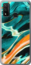 Huawei P Smart (2020) Hoesje Transparant TPU Case - Fresh Waves #ffffff