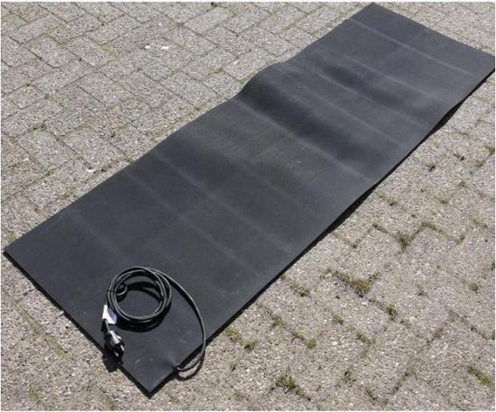 Rubberen buitenmat - deurmat - hoogte 22 mm - 39 x 58 cm - Red Hart