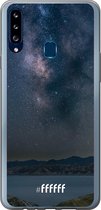 Samsung Galaxy A20s Hoesje Transparant TPU Case - Landscape Milky Way #ffffff